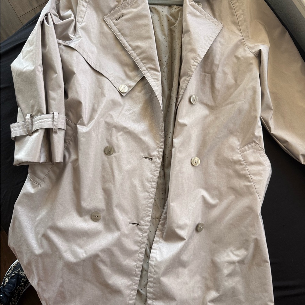 London Towne Light Tan Trench Coat